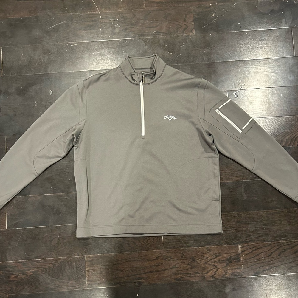 GREY CALLAWAY QUARTER ZIP